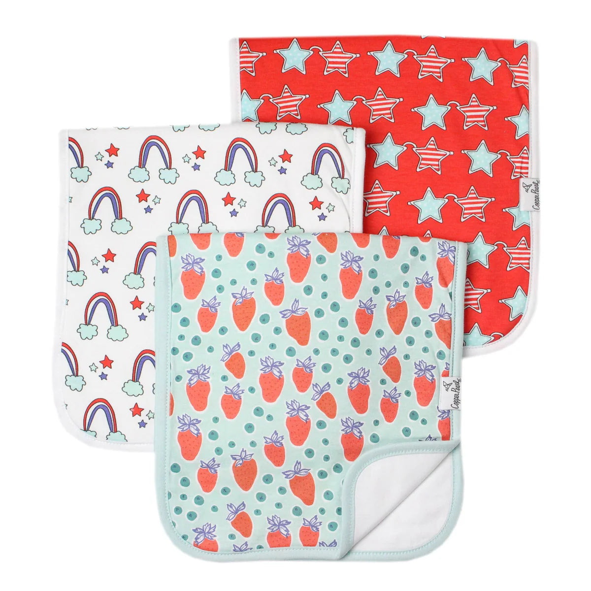 BURP CLOTH SET - 3PK MORE OPTIONS AVAIL.