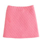 QUILTED MINI SKIRT - ROSE