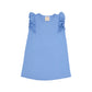 RUEHLING RUFFLE DRESS - BARBADOS BLUE