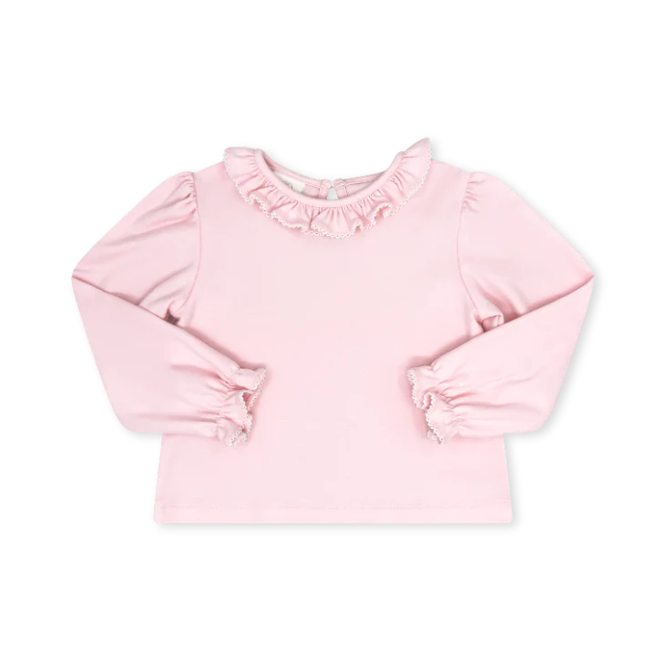 BELLA BLOUSE LONG SLEEVE - PERFECTLY PINK KNIT