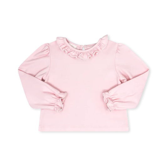 BELLA BLOUSE LONG SLEEVE - PERFECTLY PINK KNIT