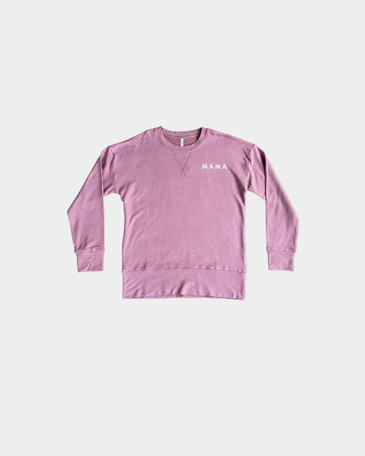 WOMEN'S PULLOVER - MAMA IN MAUVE