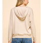 HOODED SWEATER - OATMEAL