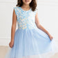 BLOOMING IN BLUE TANK TUTU DRESS