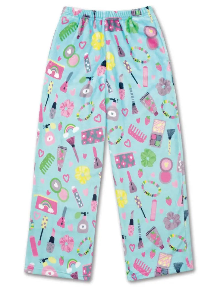 WAKE UP AND MAKEUP PLUSH PANTS