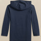 BOYS HEATHER SCUTTLE HOODIE - TRUE NAVY