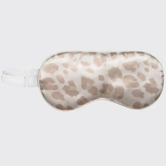 SATIN SLEEP EYE MASK - LEOPARD