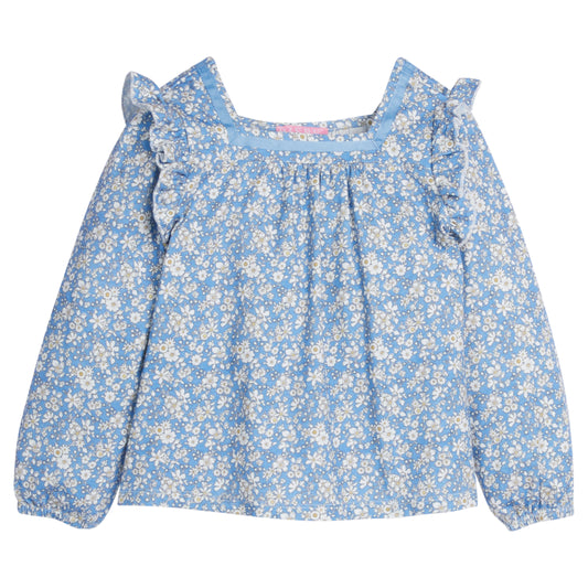 ADAMS TOP - ROLAND FLORAL BLUE