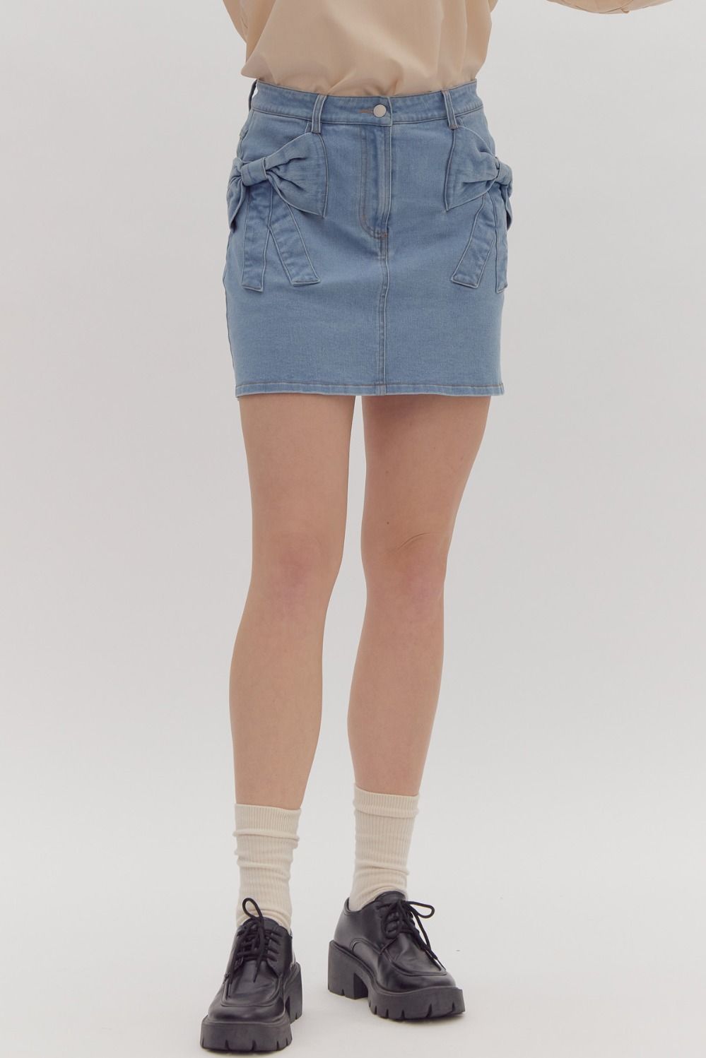 DENIM MINI SKIRT