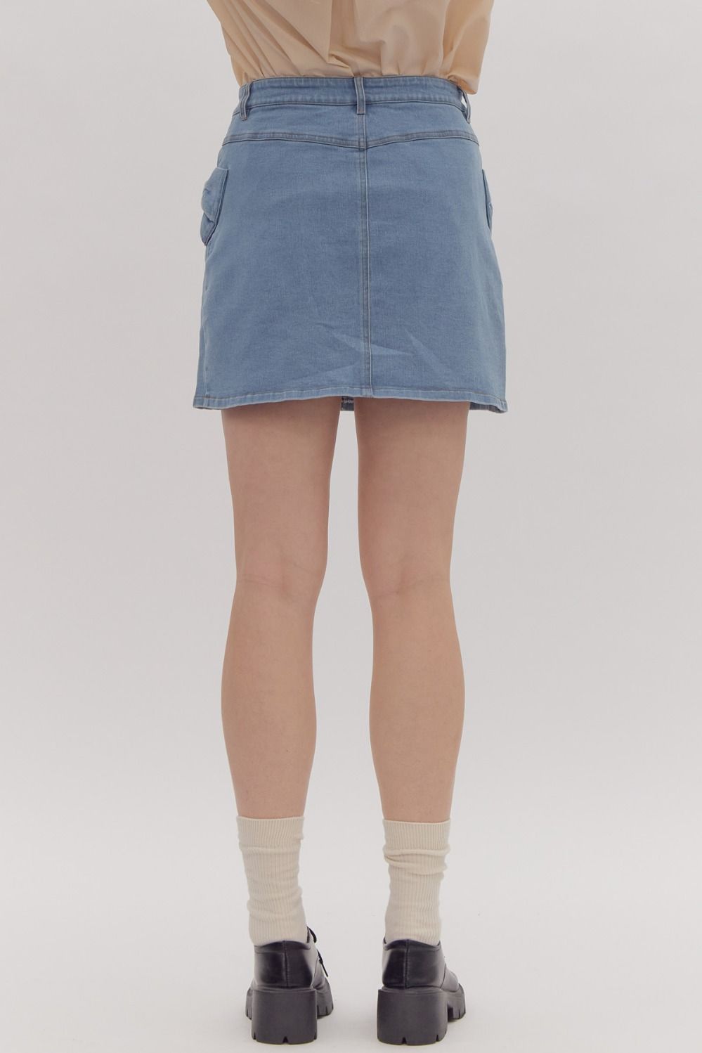 DENIM MINI SKIRT