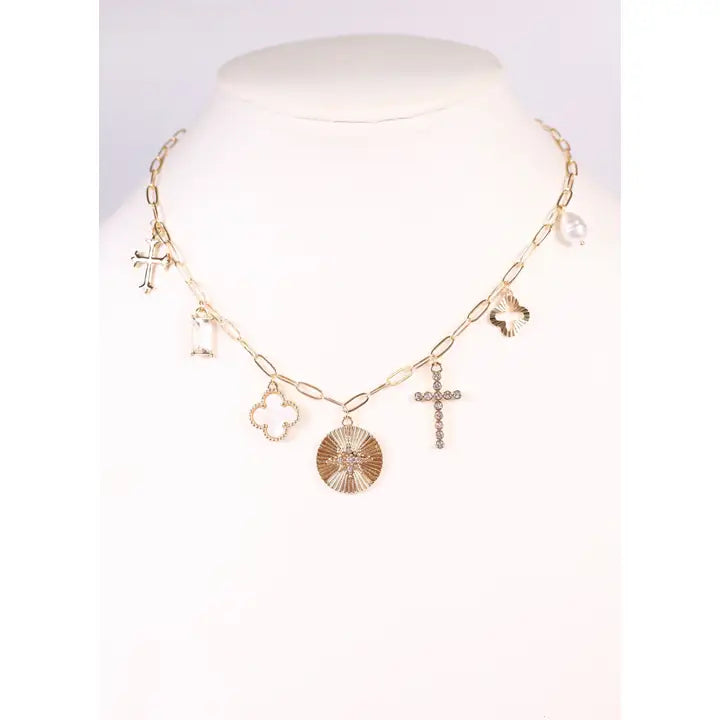 LOUGHLIN CHARM NECKLACE - GOLD