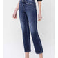 HIGH RISE ANKLE STRAIGHT JEANS - CHARMING