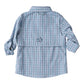 PLAID FOUNDERS FISHING SHIRT - ADRIATIC BLUE PLAID