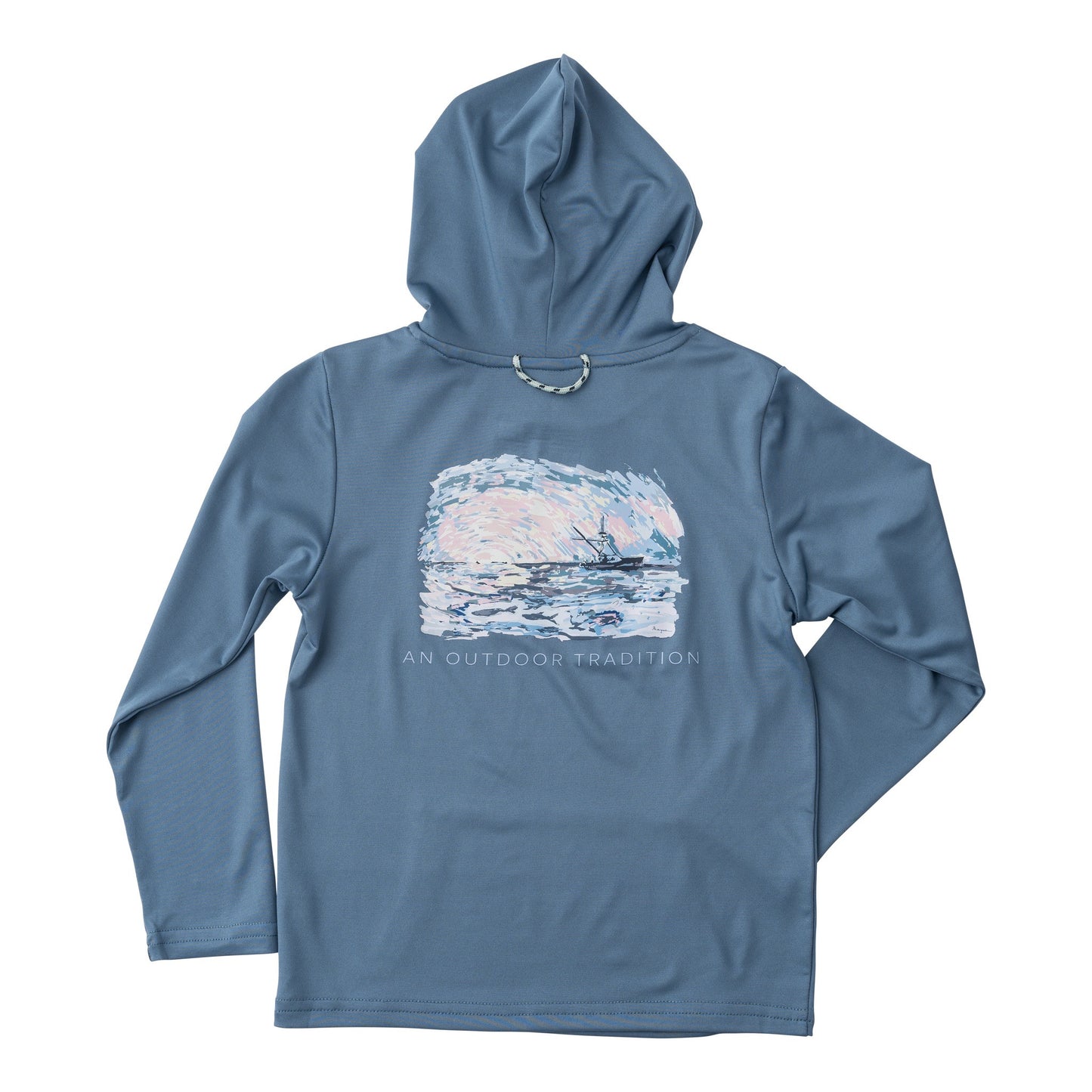 PRO PERFORMANCE HOODIE T-SHRIT - BLUEFIN