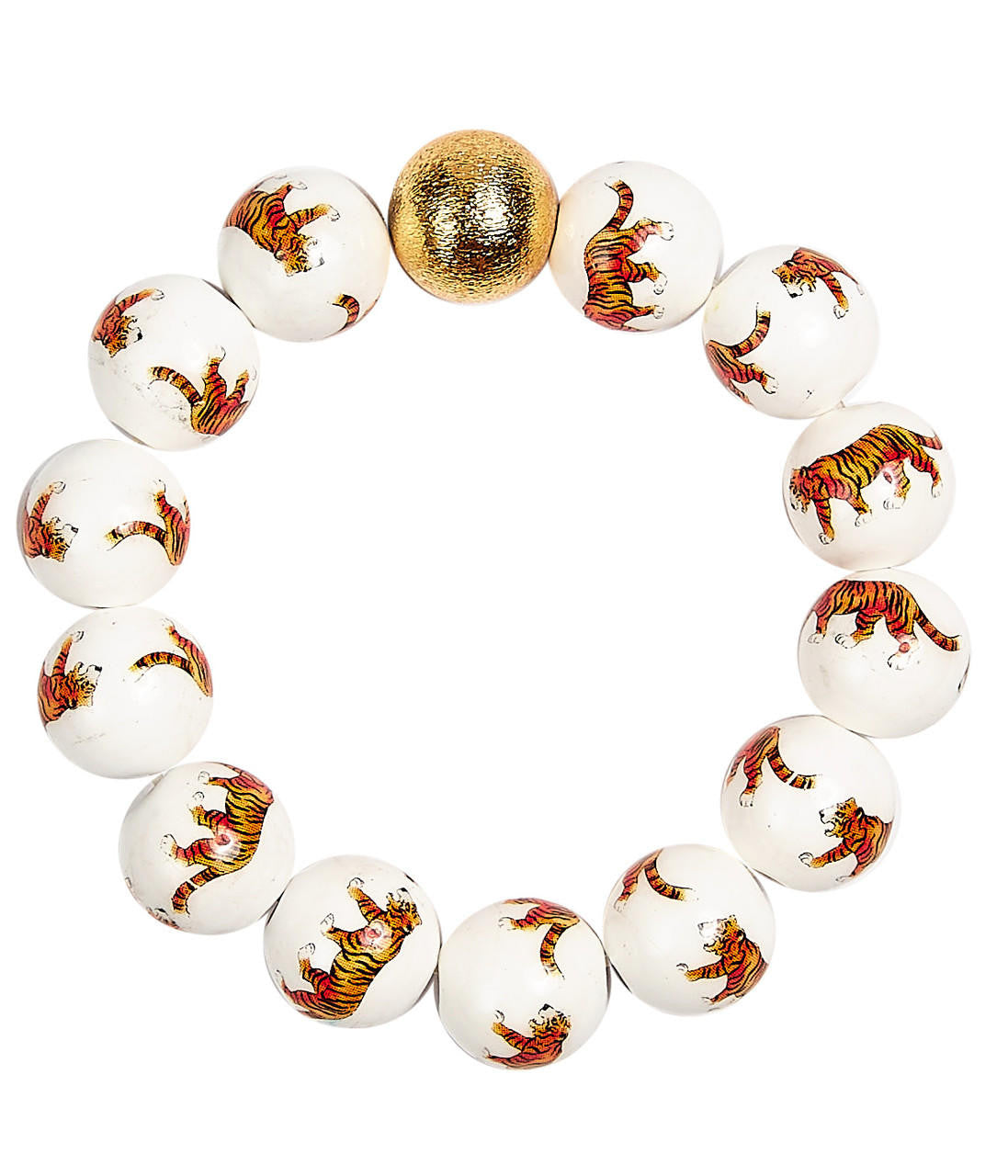 TIGER BEADED BRACELET