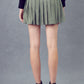 WRAP MINI SKIRT - DUSTY GREEN