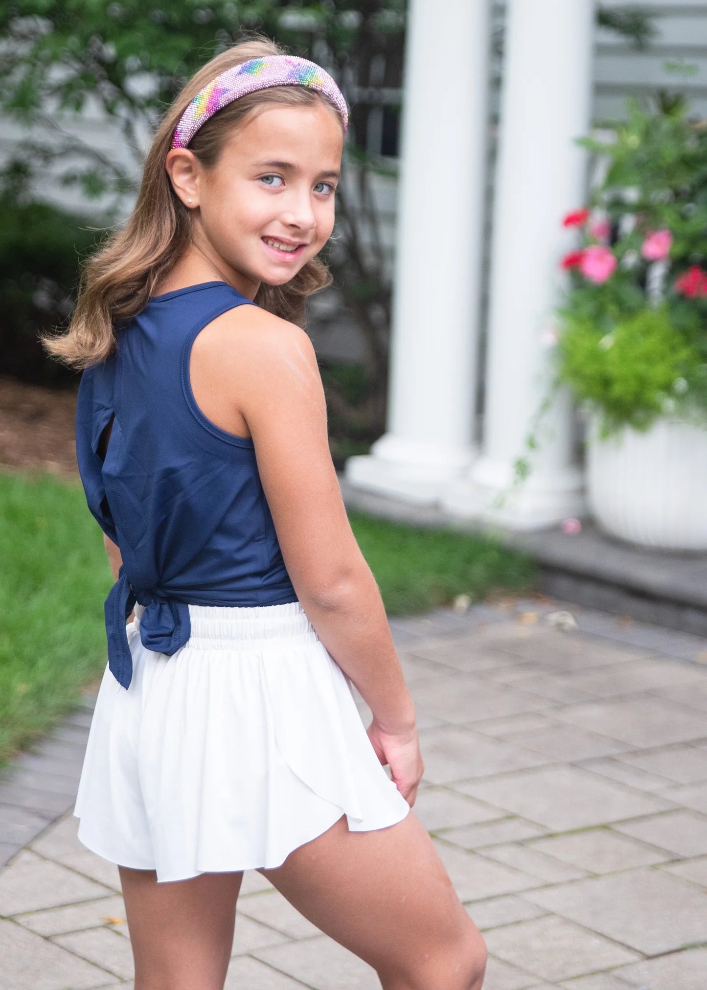 WHITE BUTTERFLY SHORTS