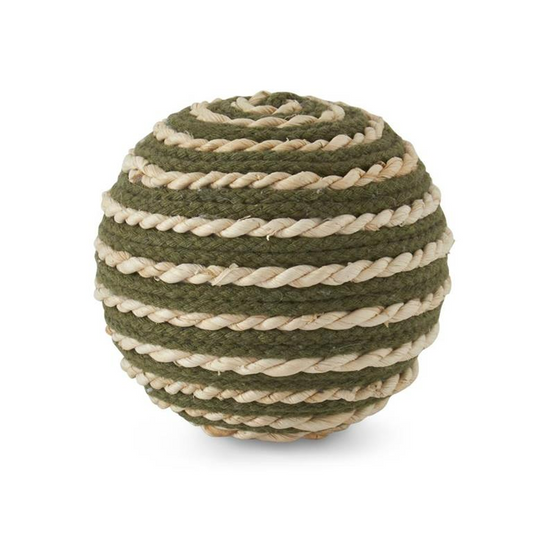 NATURAL TAN & DARK GREEN SEAGRASS BALL