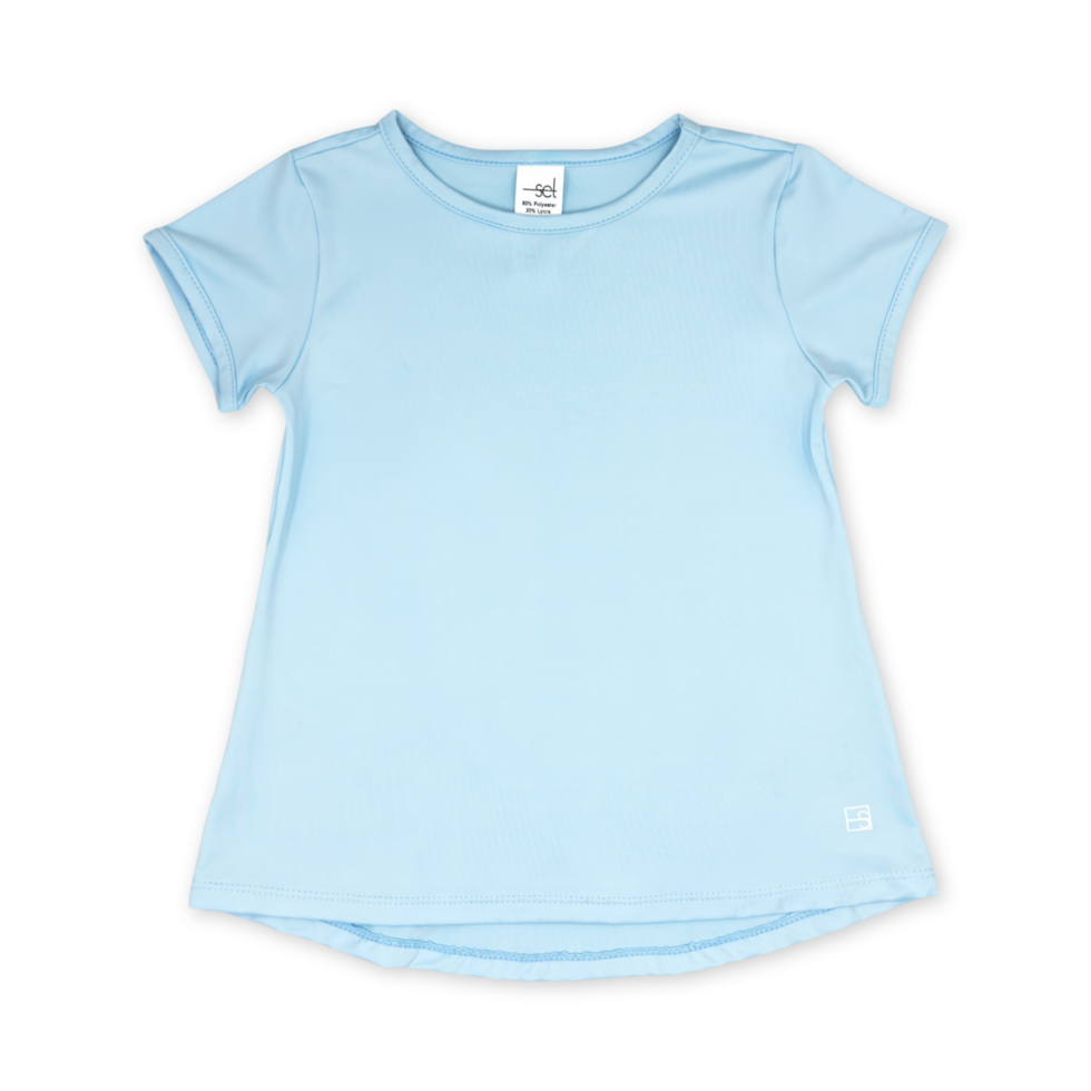 BRIDGET BASIC T - COTTON CANDY BLUE