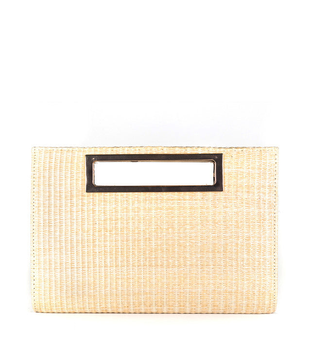 CHLOE CLUTCH - STRAW