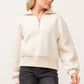 BRIAR HALF ZIP - ANTQIUE WHITE