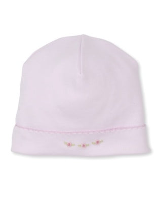 HAT W/ HAND EMBROIDERED - BILLOWY BOWS PINK