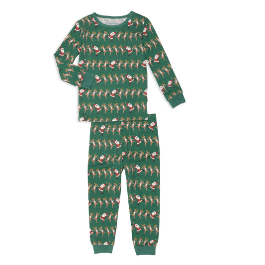 CHRISTMAS CAN CAN PAJAMA LS SET