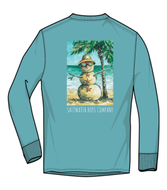 MR. SANDMAN LS GRAPHIC TEE - AQUA