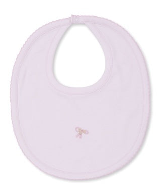 BIB W/ HAND EMBROIDERED BILLOWY BOWS - PINK