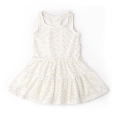 CROCHET TANK DRESS - WHITE