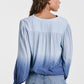 V NECK LONG SLEEVE - ETERNAL BLUE