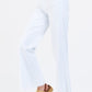 WIDE LEG SUPER HIGH RISE CUT OFF HEM FIONA JEANS - WHITE