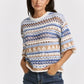 CREW NECK KNIT TOP - BEACH DAY