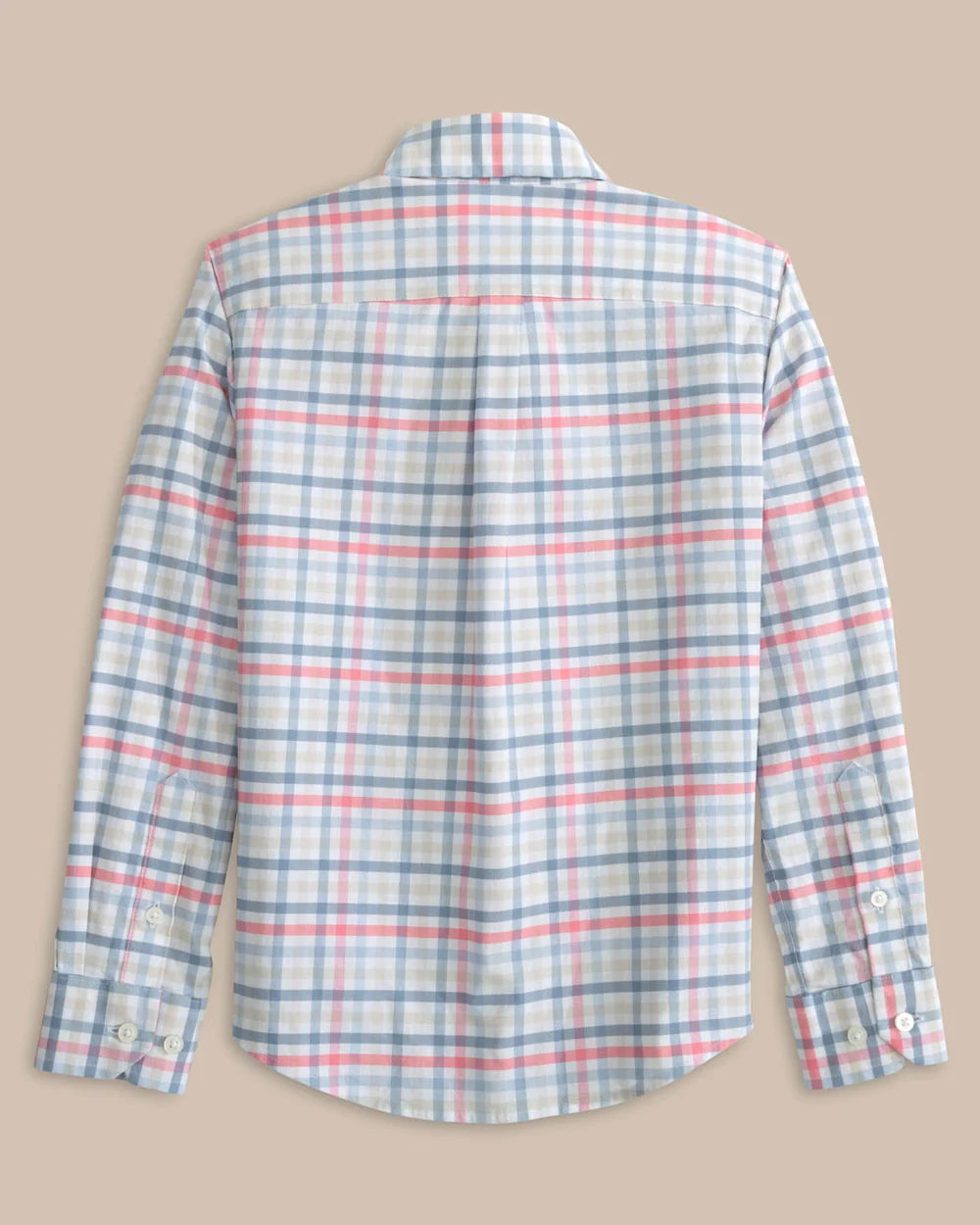 COASTAL PASSAGE PLAID LS SHIRT - GERANIUM PINK