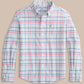 COASTAL PASSAGE PLAID LS SHIRT - GERANIUM PINK