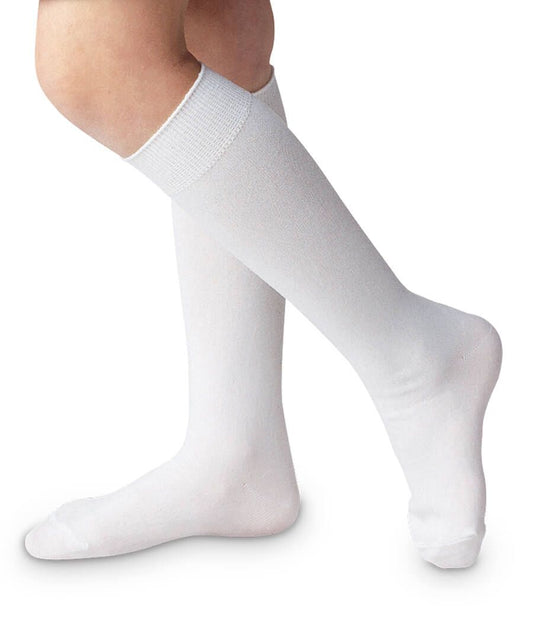 JEFFERIES SOCKS NYLON KNEE HIGH SOCKS -  WHITE