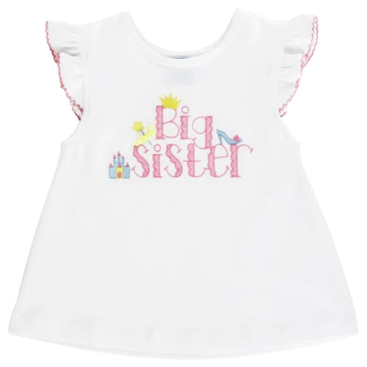 WHITE KNIT - BIG SISTER T-SHIRT