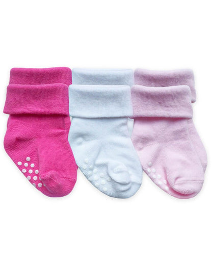 JEFFERIES SOCKS NON-SKID TURN CUFF SOCKS 3 PAIR PACK