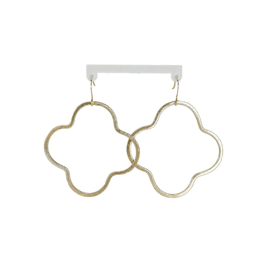 MEDIUM CLOVER EARRINGS - GOLD