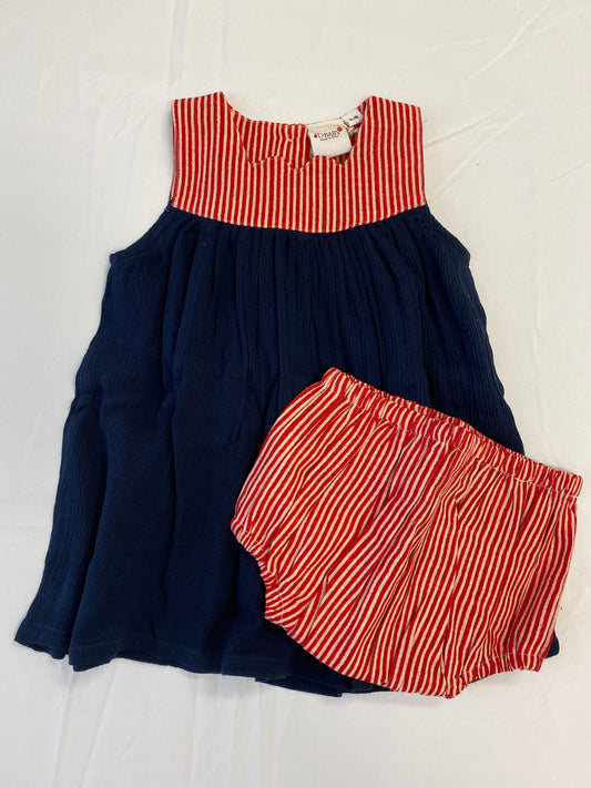 RED/NAVY DRESS